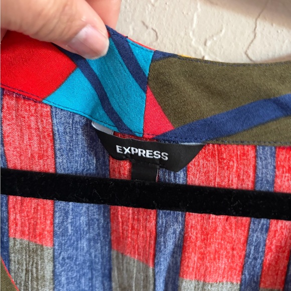 Express Multicolor Striped Blouse - Picture 2 of 5
